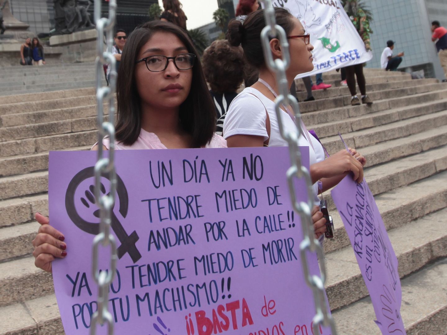 Protesta contra la violencia machista en México. (EFE)