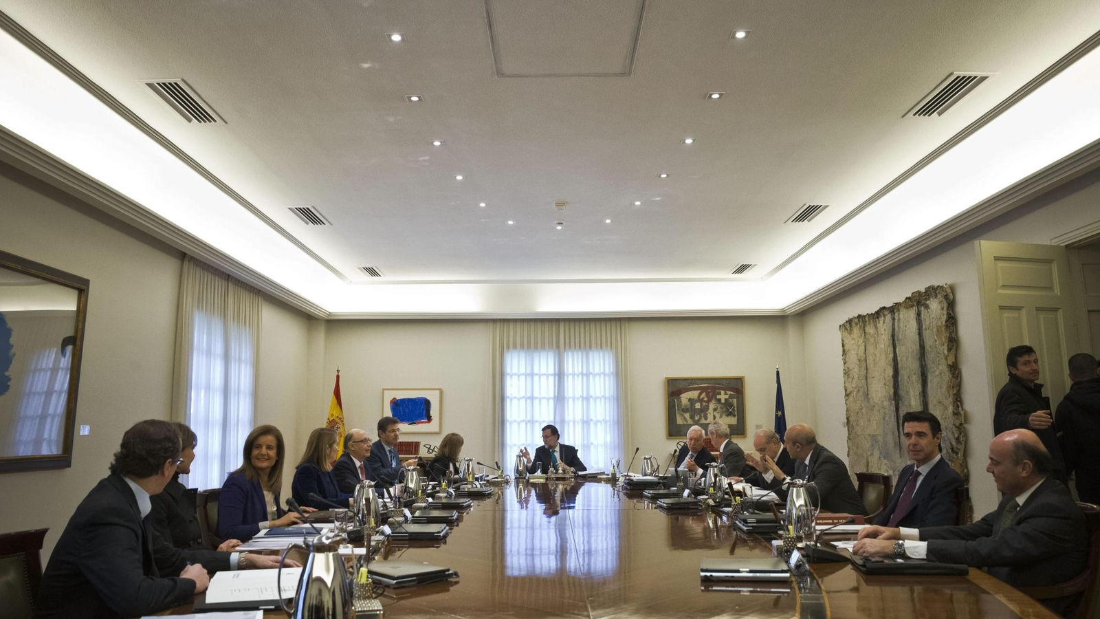 Foto: Mariano Rajoy, presidiendo el Consejo de Ministros. (Efe)
