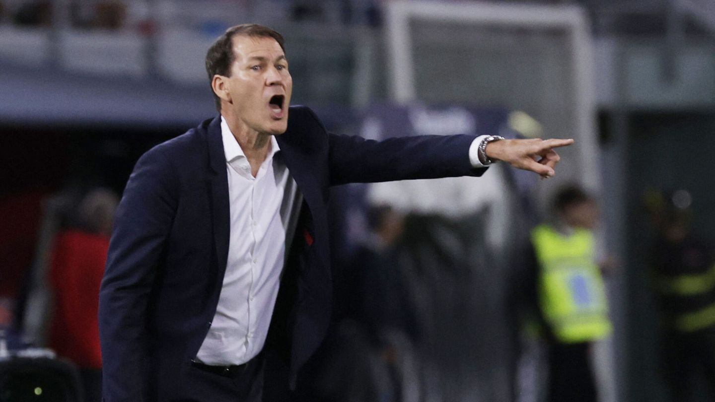 Rudi García, durante el empate ante el Bolonia. (Reuters/Vincent West)