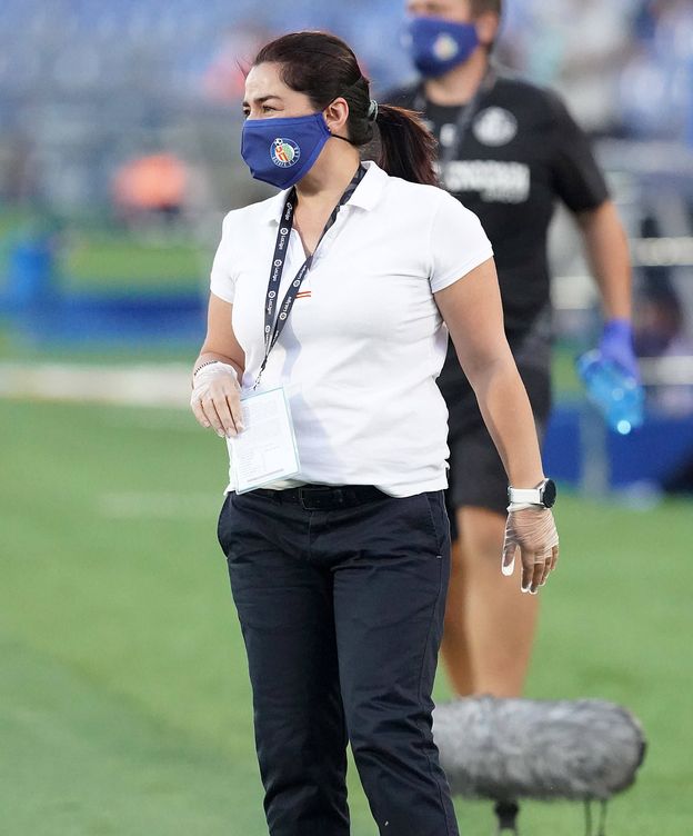 Foto: Ana de la Torre, en un partido de esta temporada.