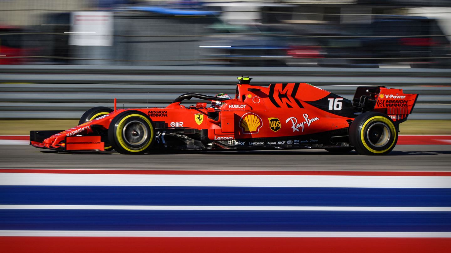 Charles Leclerc durante el Gran Premio de Estados Unidos. (Reuters)