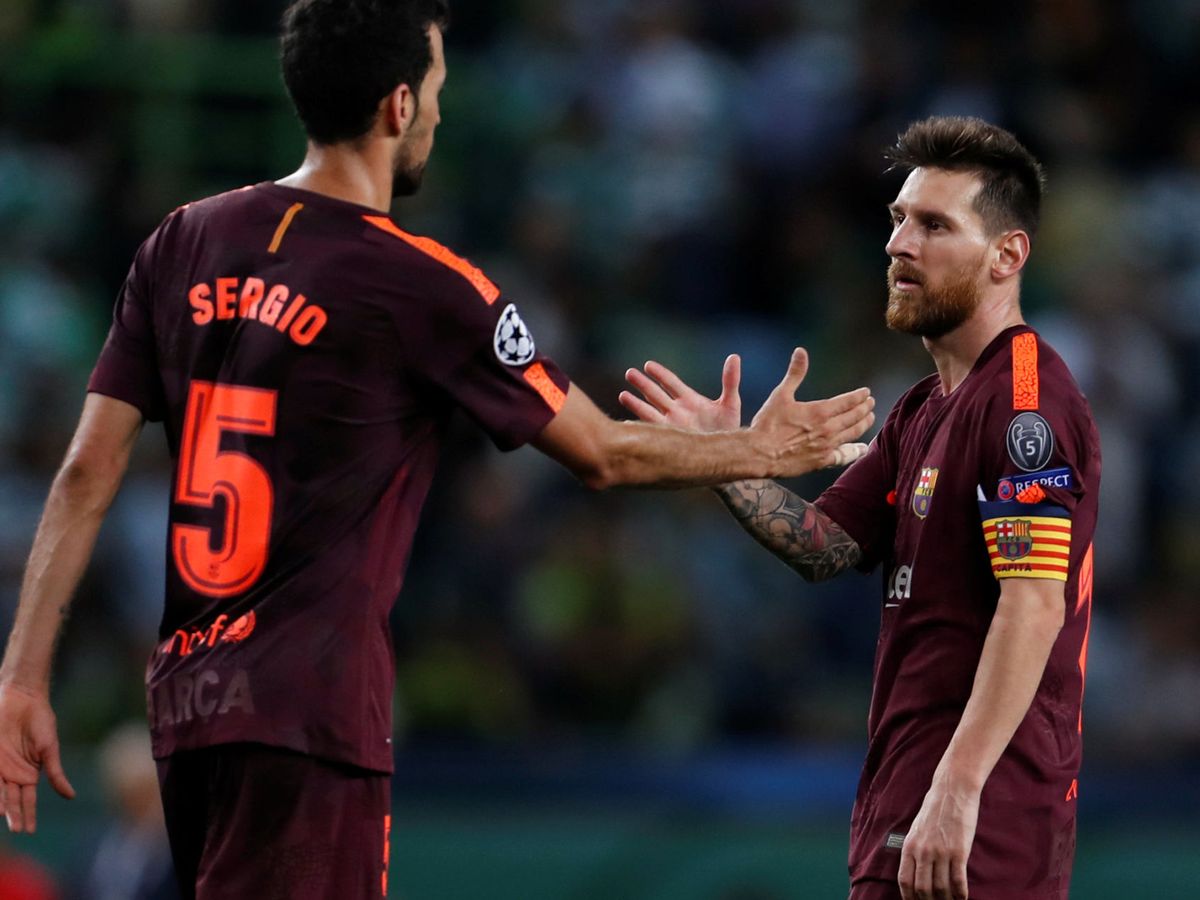 Messi y Busquets comen aparte en el Barcelona