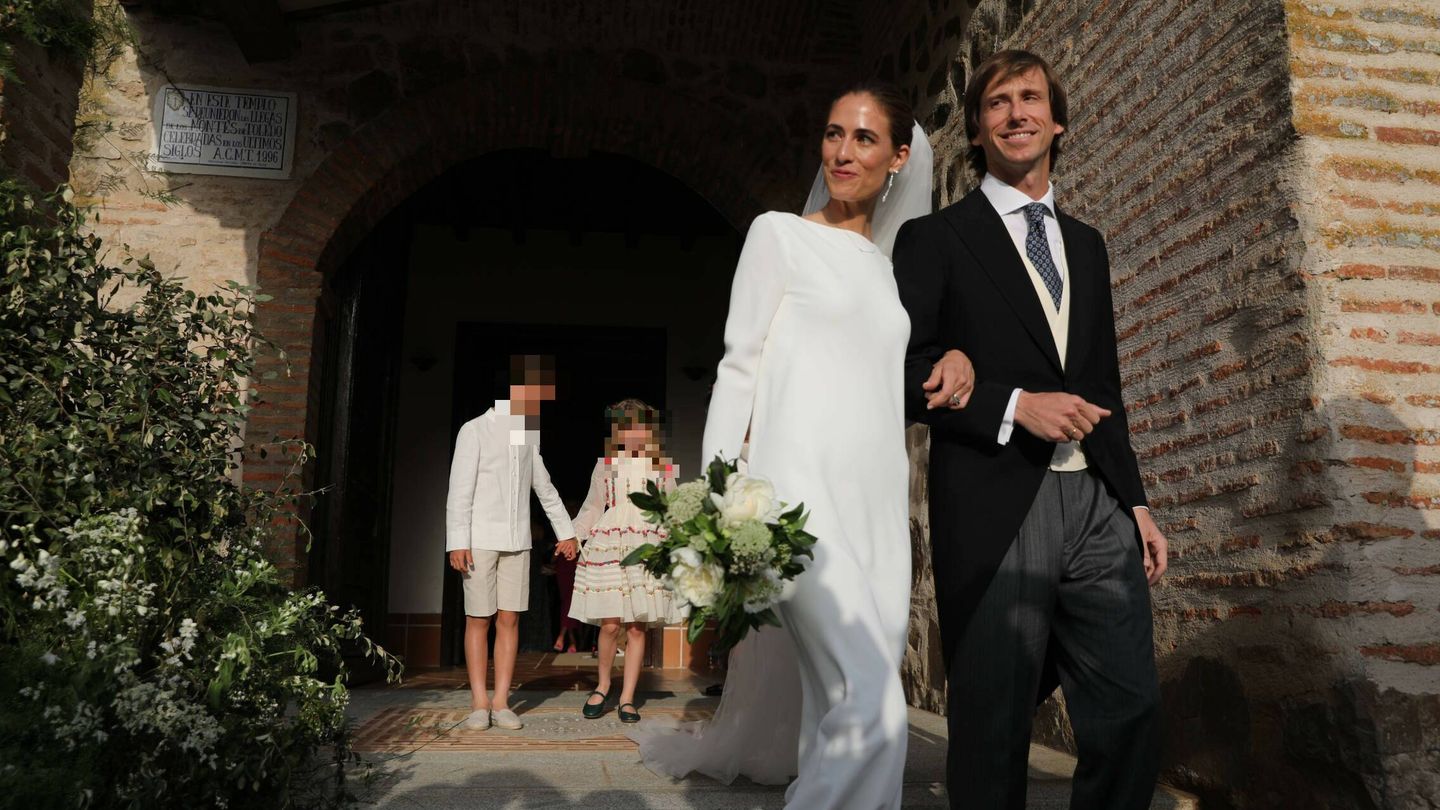 Amelia Millán y Felipe Cortina, en su boda. (Limited Pictures)