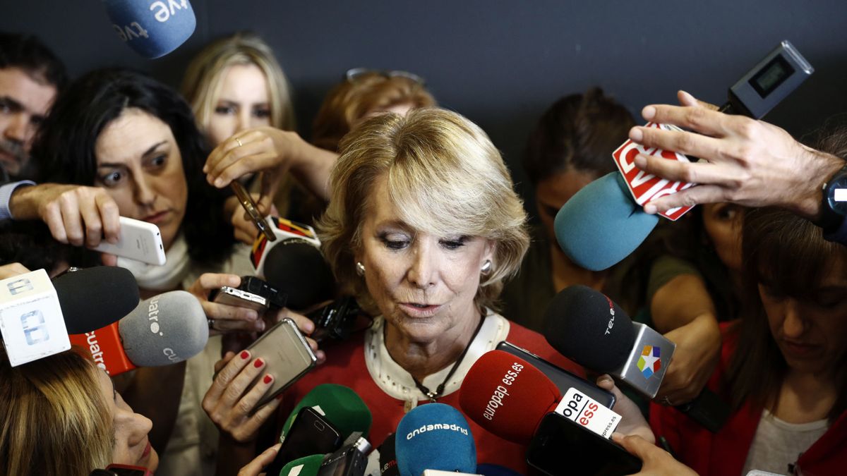Esperanza Aguirre rompe a llorar al ser preguntada por Ignacio González