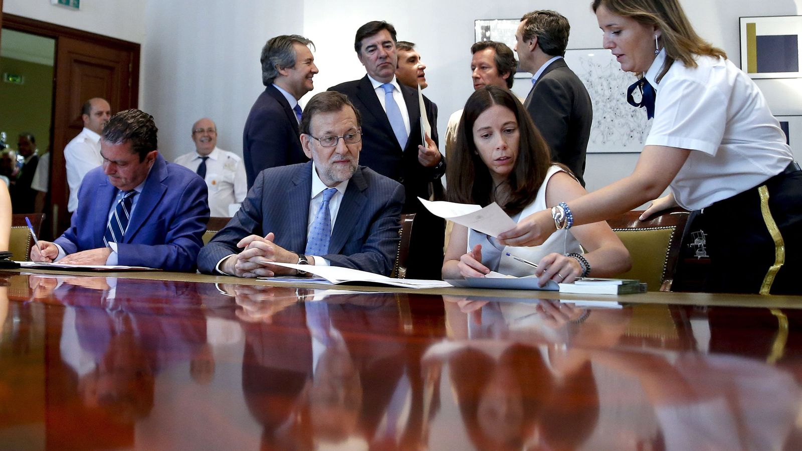 Foto: Rajoy hoy en el Congreso (Efe)