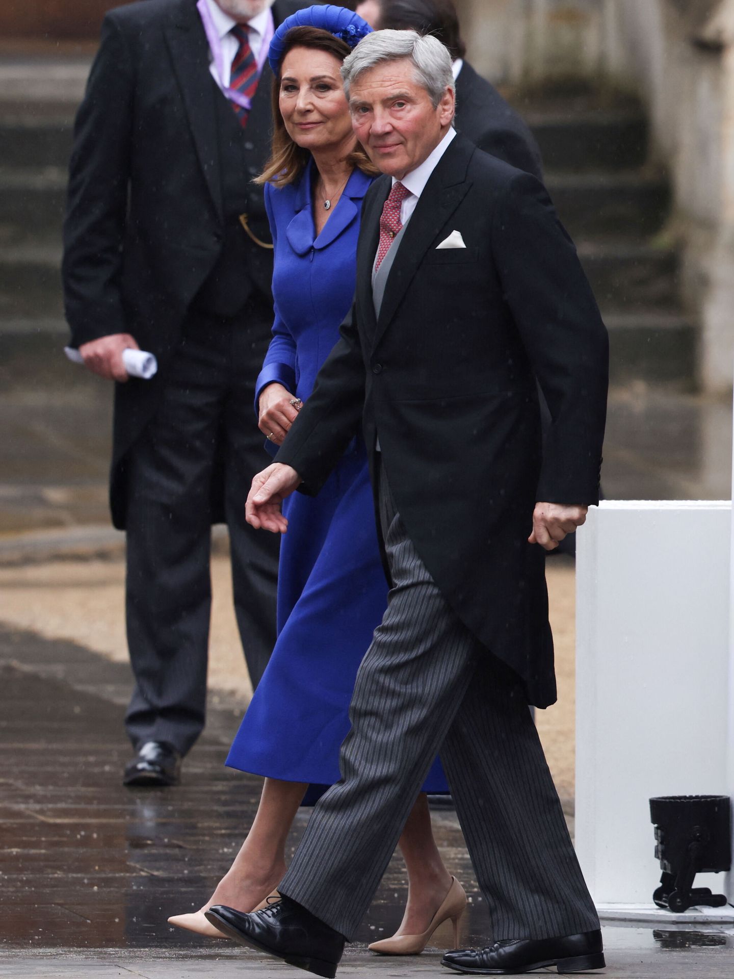 Carole y Michael Middleton, durante la coronación de Carlos III. (Reuters/Phil Harris)