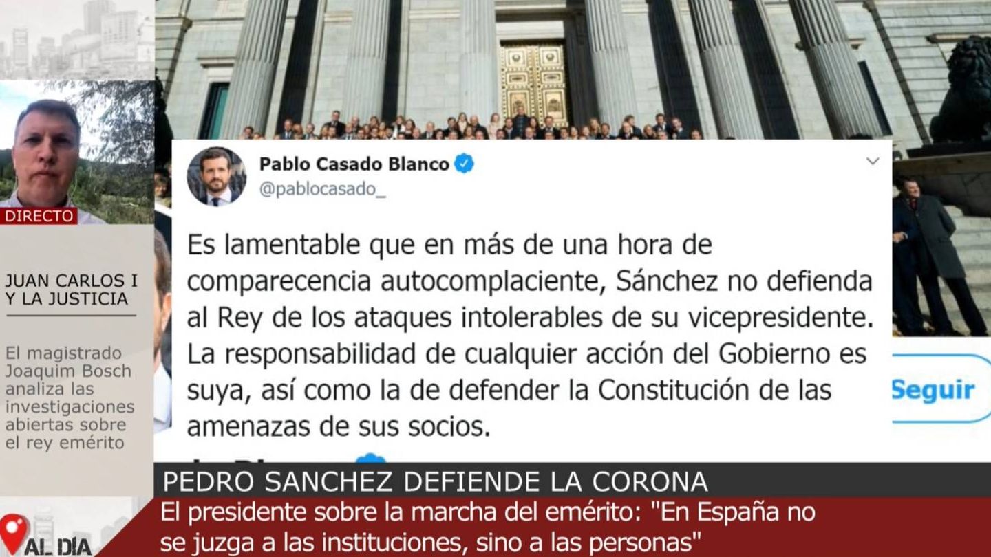 Tuit de Pablo Casado. (Mediaset)