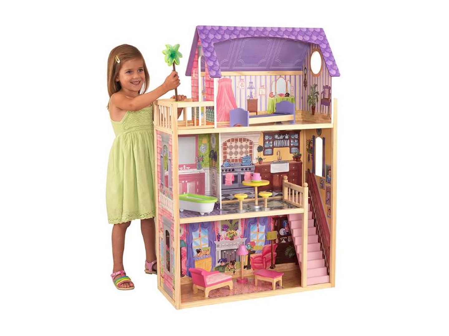 Mi casa de muñecas con muebles, de KidKraft