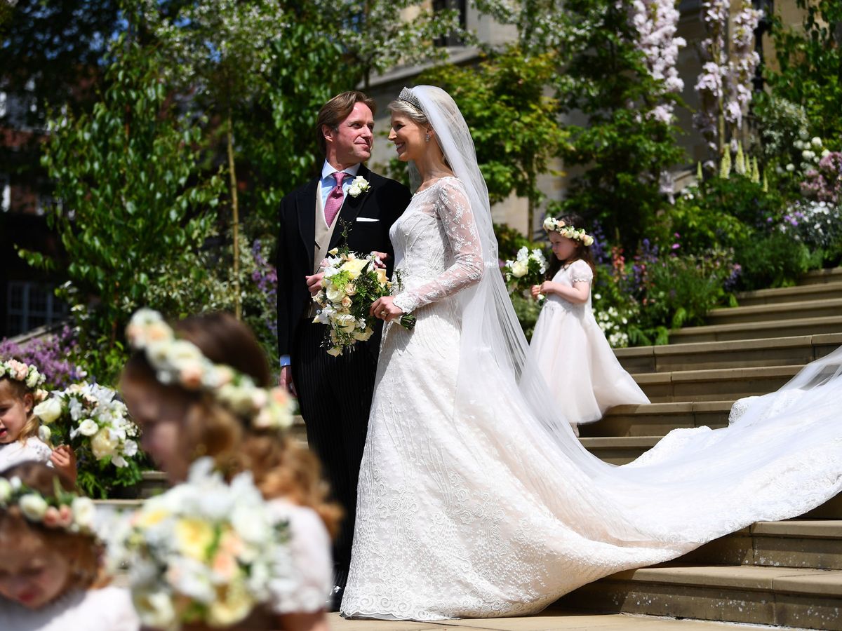 Foto: Lady Gabriella Windsor y Thomas Kingston, el día de su boda en mayo de 2019. (Reuters/Pool/Victoria Jones)