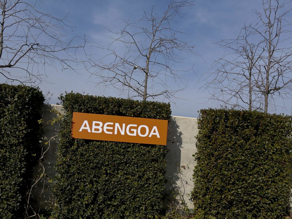 Foto: Logo de Abengoa. (Reuters/Marcelo del Pozo)