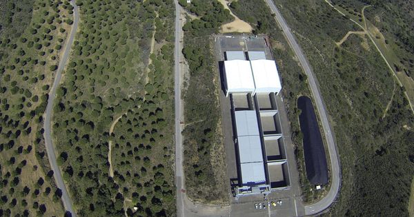 Foto: Vista aéra en 2014 del lmacén Centralizado de Residuos de Baja y Media Actividad El Cabril. (EFE)