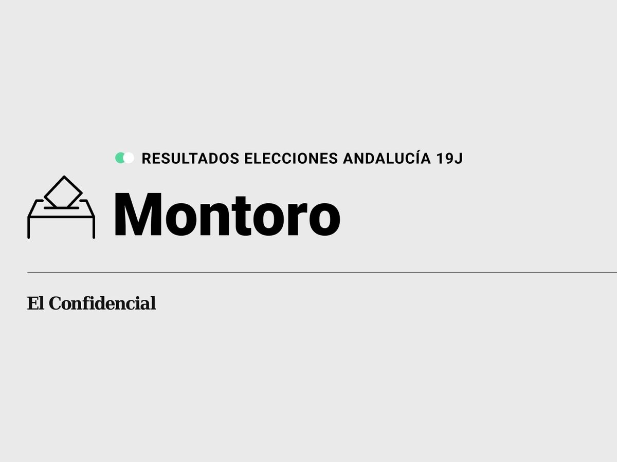 Foto: Resultados en Montoro, Córdoba, de las elecciones de Andalucía 2022 este 19-J (C.C./Diseño EC)