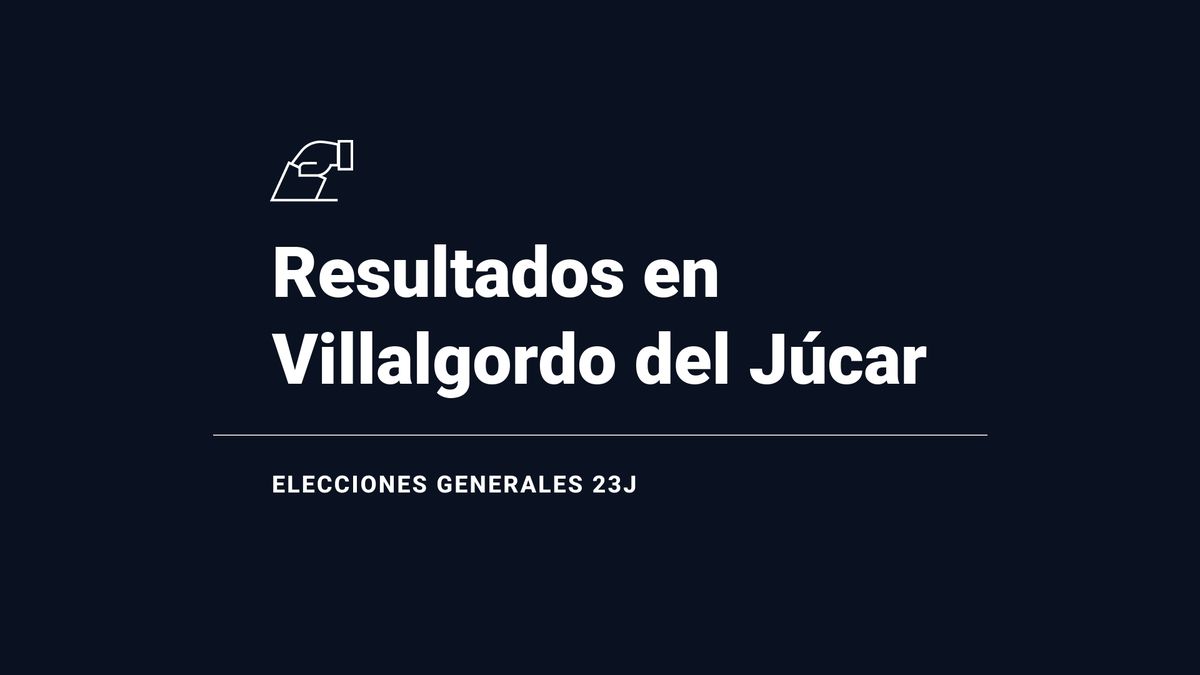 Resultados y ganador en Villalgordo del Júcar durante las elecciones del 23 de julio: escrutinio, votos y escaños, en directo