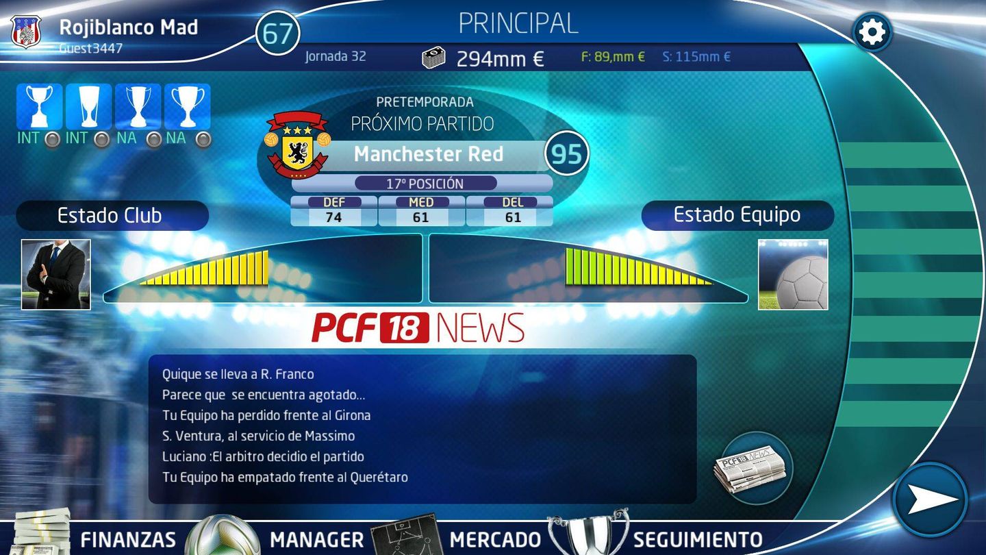 Imagen del PC Fútbol 18