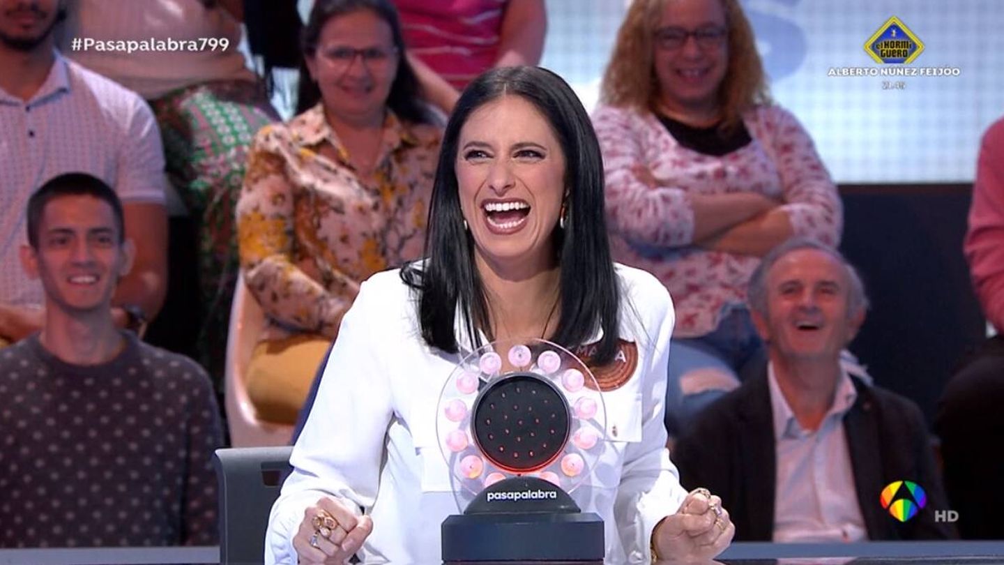 María Peláe en 'Pasapalabra'. (Atresmedia)