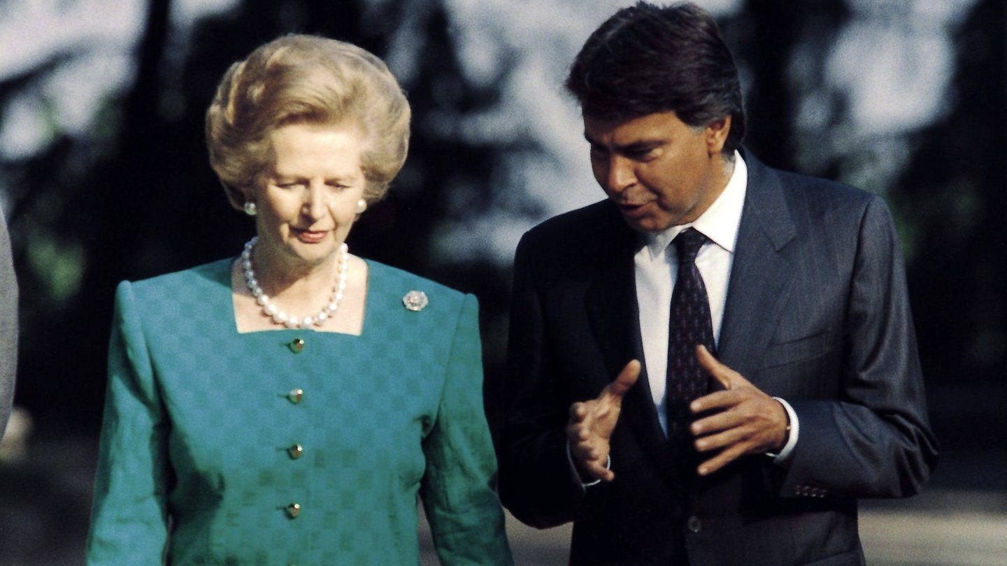 Margaret Thatcher y Felipe González en 1998. (Efe)