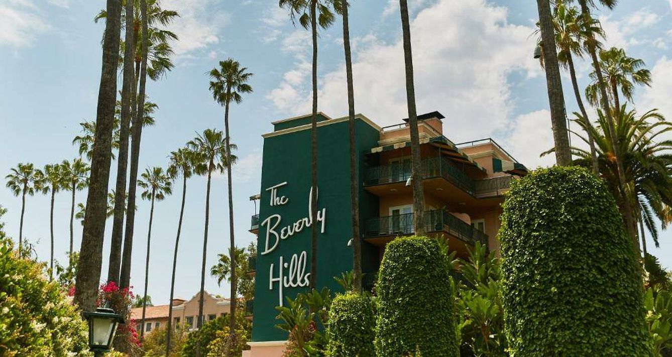 El exterior del Beverly Hills Hotel. (Booking.com)