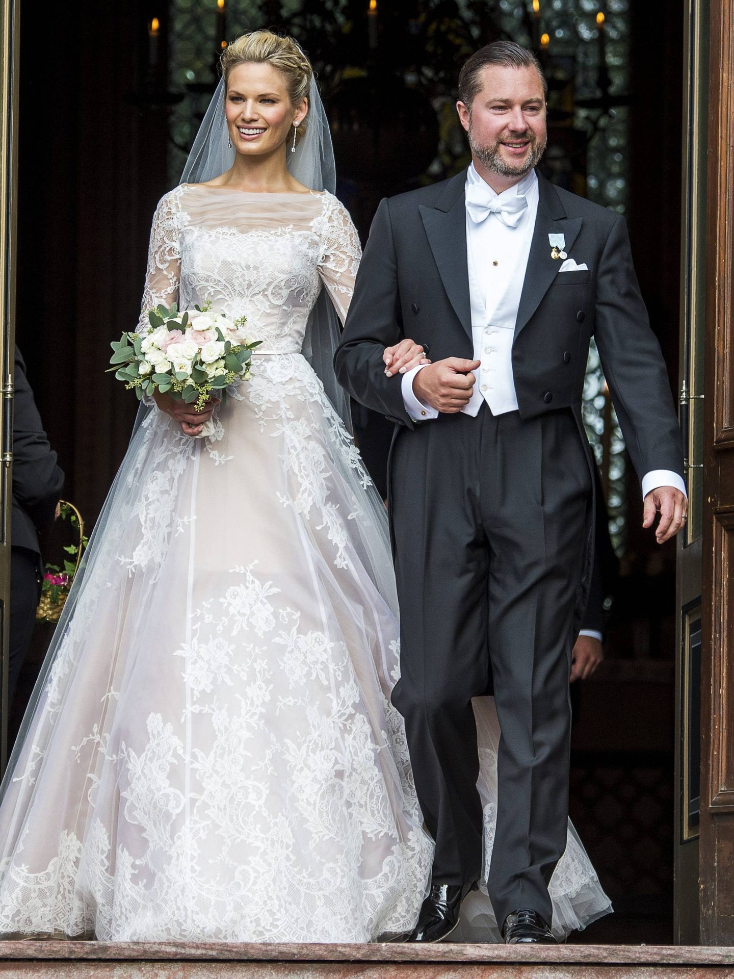 La boda de Gustaf Magnuson y Vicky Andren. (CP)