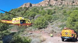 Rescatan a una ciclista herida en el Monte Picayo, en Puçol (Valencia)