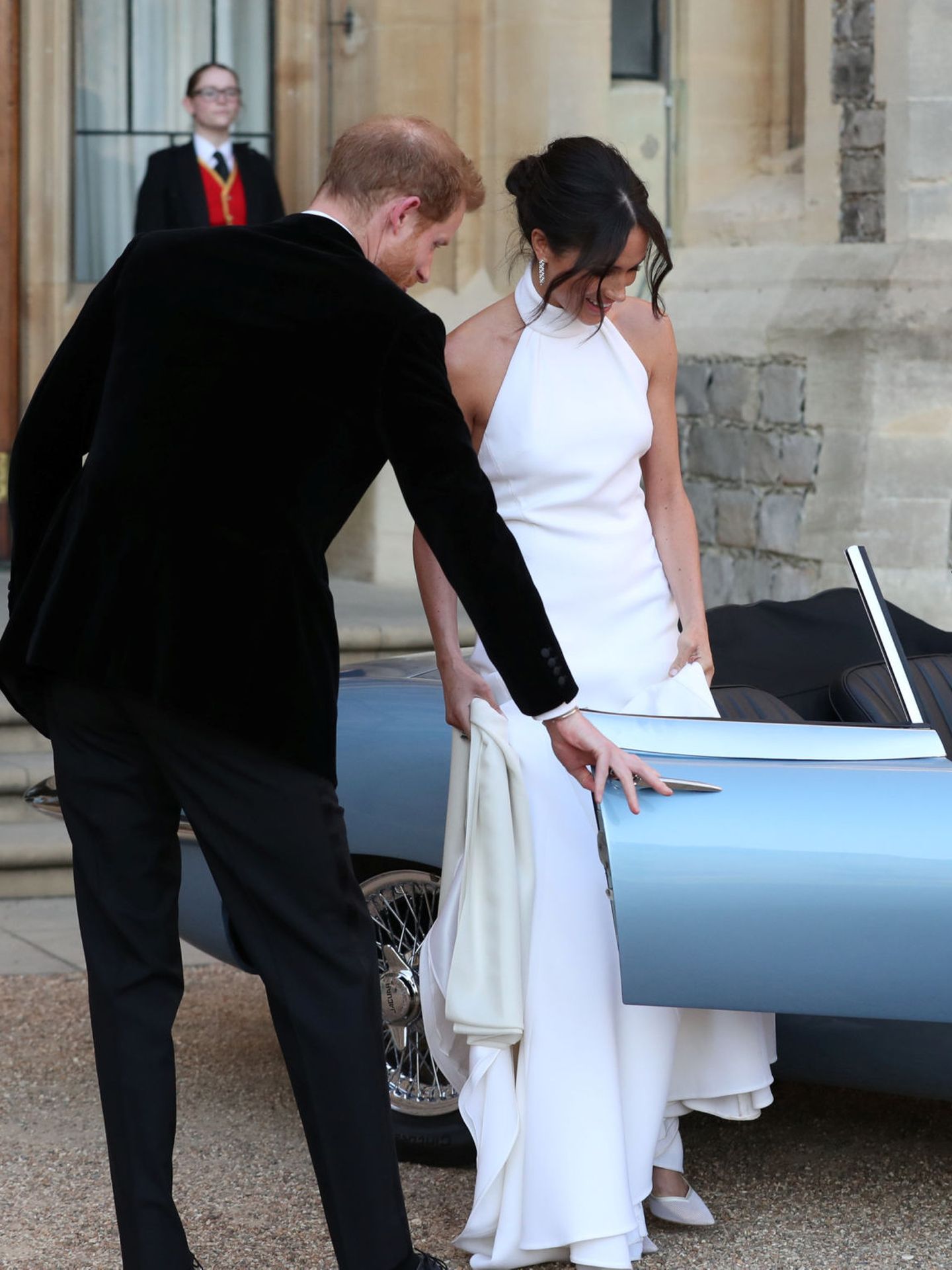 Meghan Markle y Harry, el día de su boda. (Reuters/Pool/Steve Parsons)