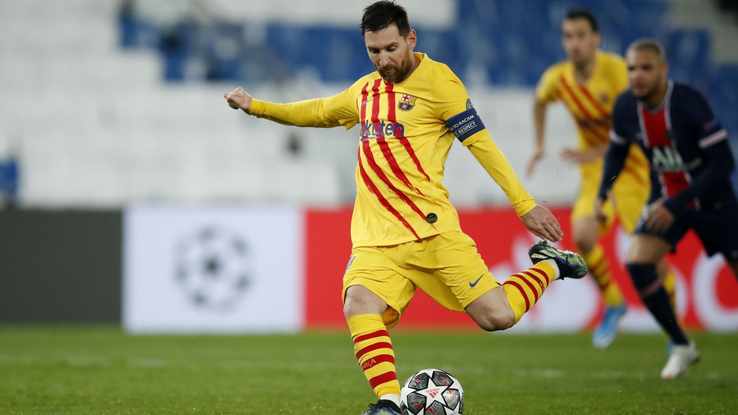 Leo Messi falló el penalti. (Reuters)