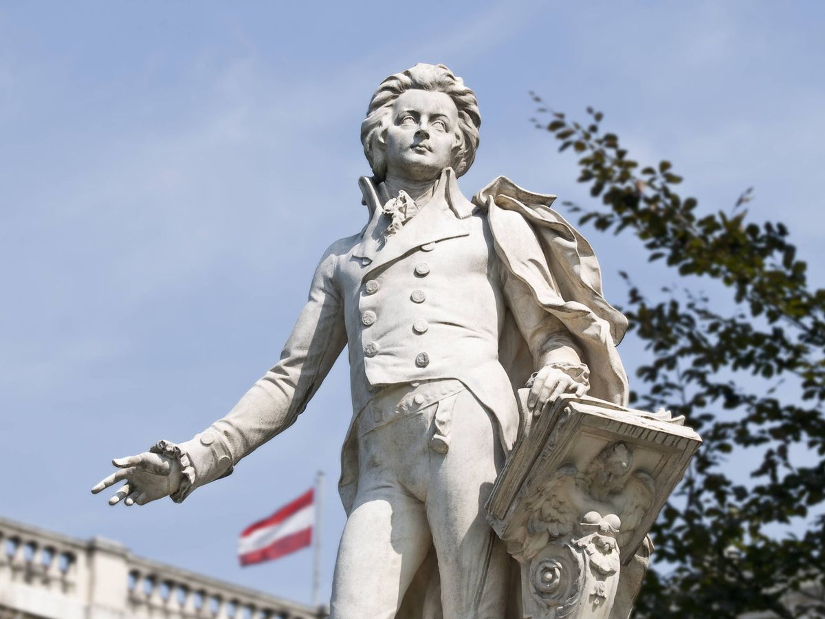 Foto: Estatua de Mozart en Viena. (iStock)