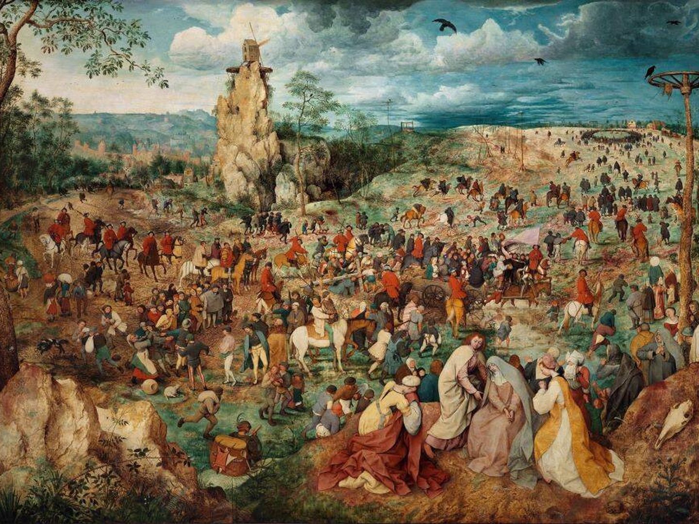 Camino al Calvario. Peter Brueghel, el viejo. 1564. Kunsthistorisches Museum