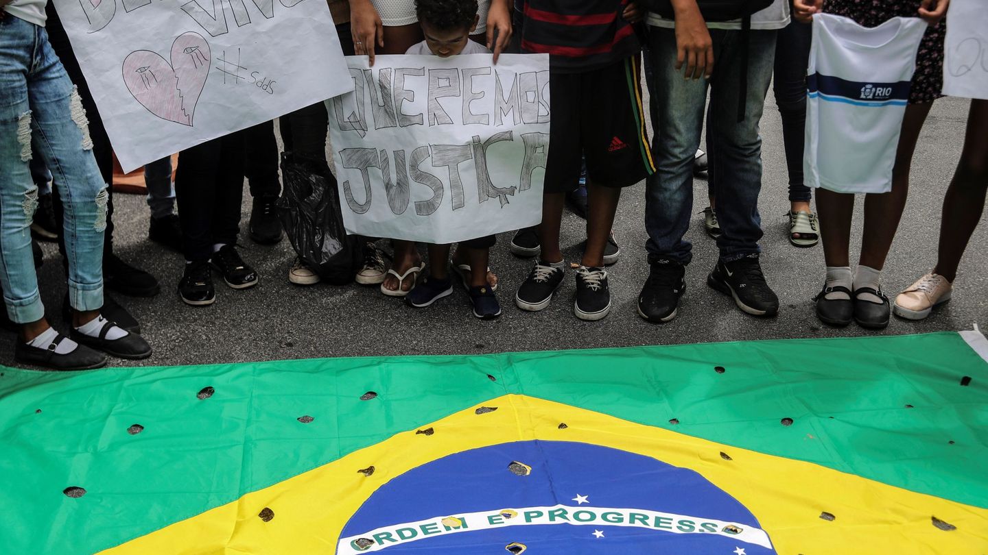 Manifestación contra la violencia en Brasil. (EFE)