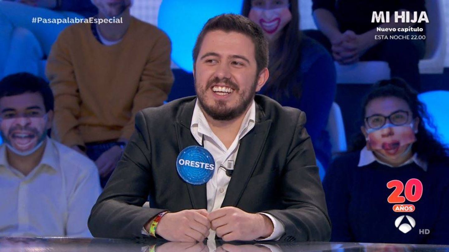 Orestes Barbero, en 'Pasapalabra'. (Atresmedia Televisión)