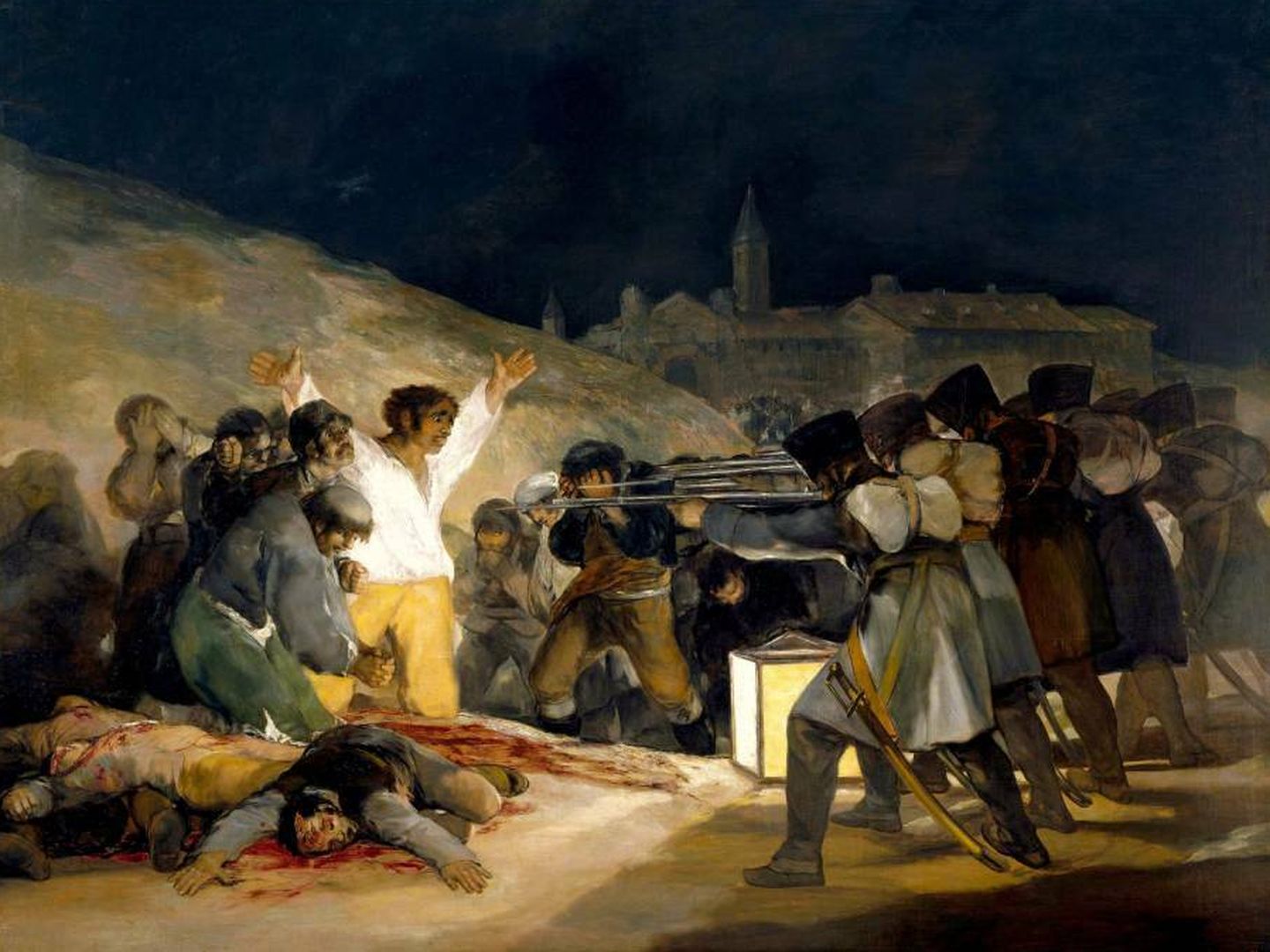 Los fusilamientos del tres de mayo. (Goya, 1814)