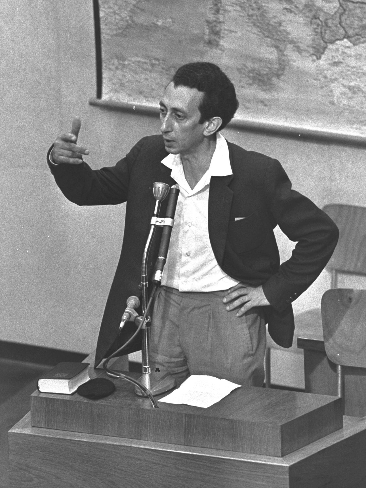 Ava Kovner, durante el juicio contra Adolf Eichmann. (Wikimedia Commons)
