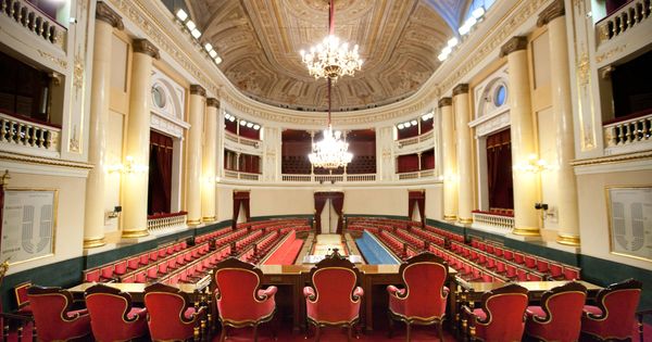 Foto: Antiguo salón de sesiones del Senado. (Senado de España)