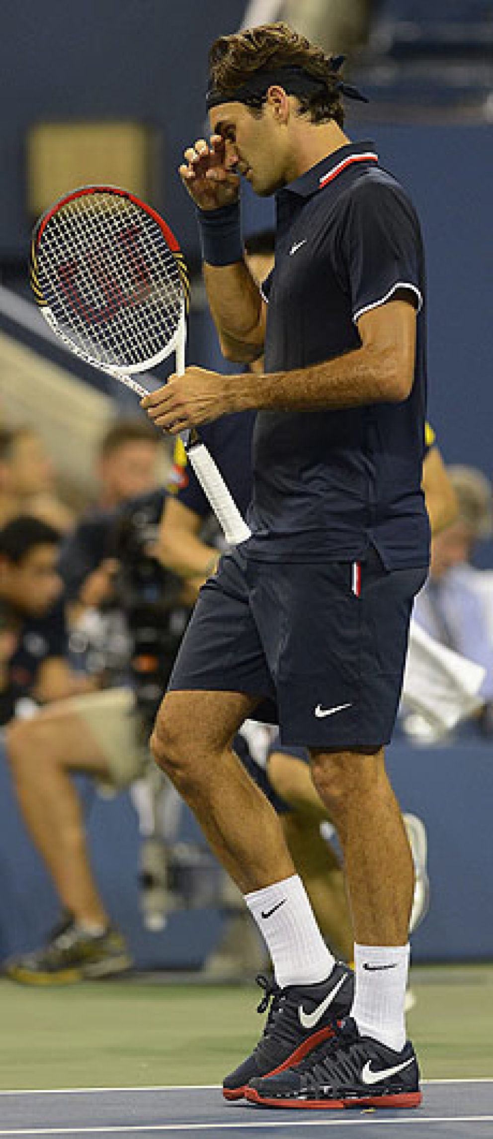 Foto: Federer y Roddick, las sorpresas de la noche en el US Open