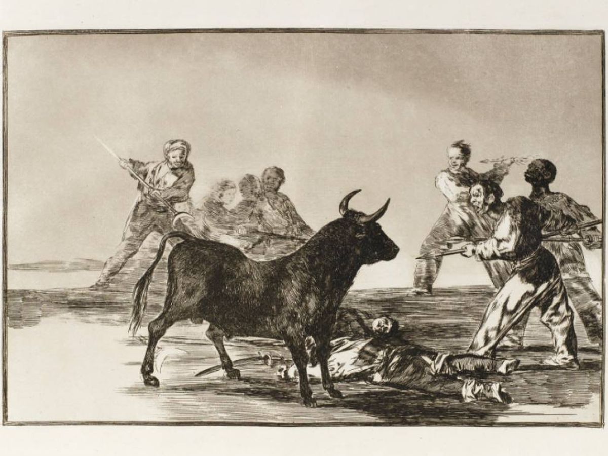 Foto: Grabado de 'La tauromaquia', de Francisco de Goya.