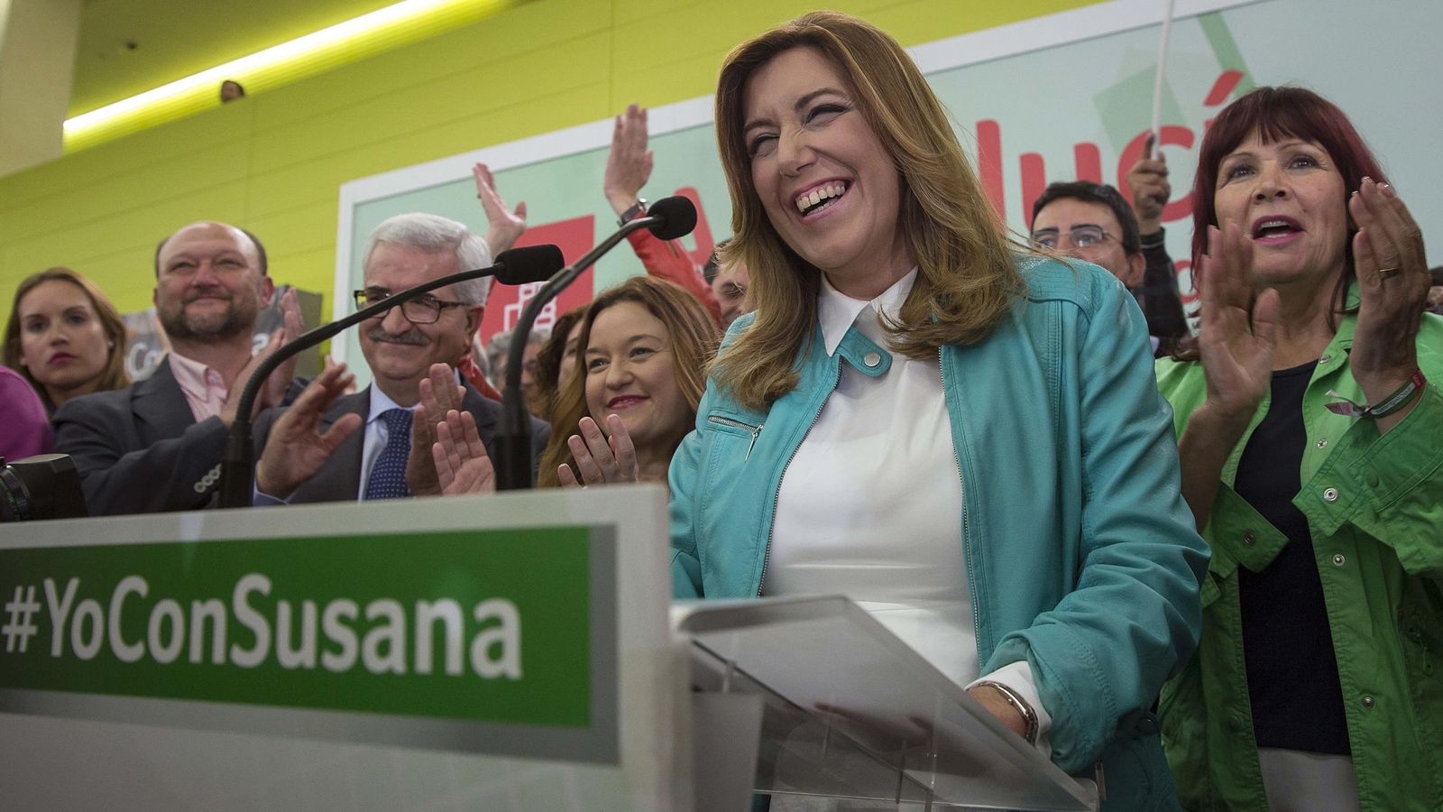 Foto: La presidenta andaluza y candidata socialista a la presidencia de la Junta, Susana Díaz, este domingo. (Efe)