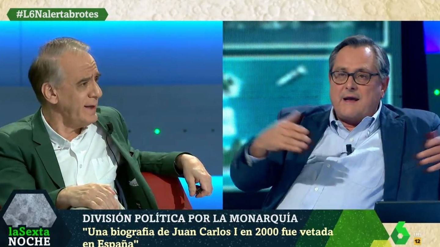Cembrero y Marhuenda debatiendo en el programa de Iñaki López. (La Sexta).