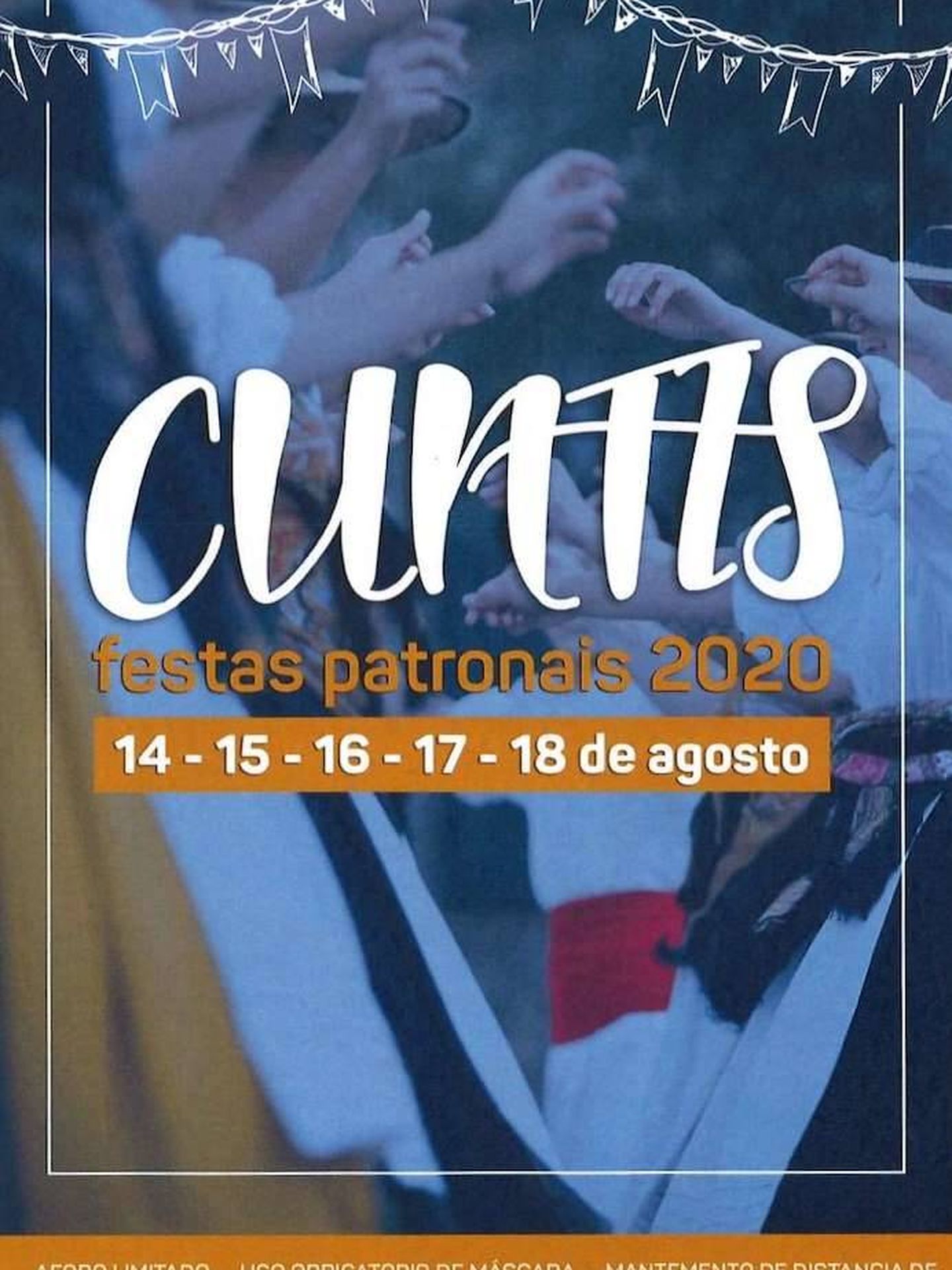 Cartel de las fiestas de Cuntis 2020