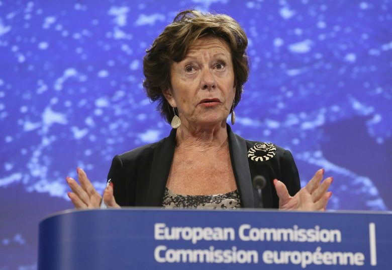 La vicepresidenta de la CE, Neelie Kroes. (EFE)