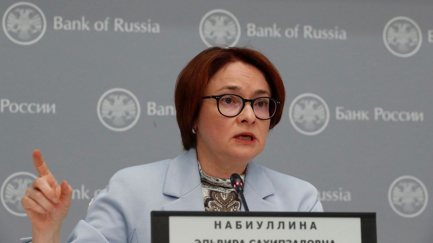 La presidenta del Banco Central de Rusia, Elvira Nabiúllina. (EFE/Sergei Ilnitsky)