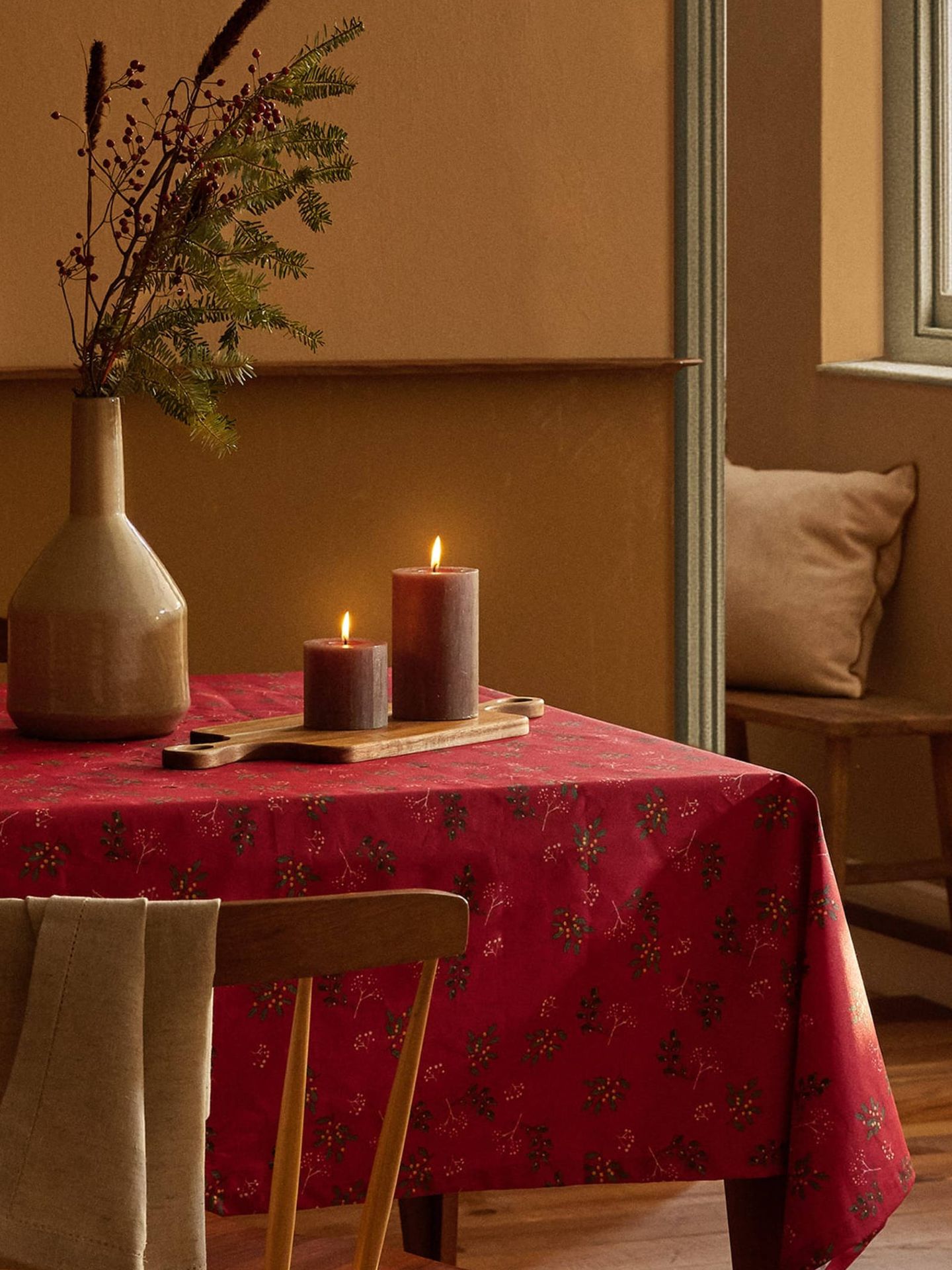 Manteles de Zara Home para decorar tu mesa esta Navidad. (Cortesía)