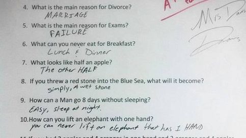 Las respuestas más ingeniosas que se han dado en los exámenes