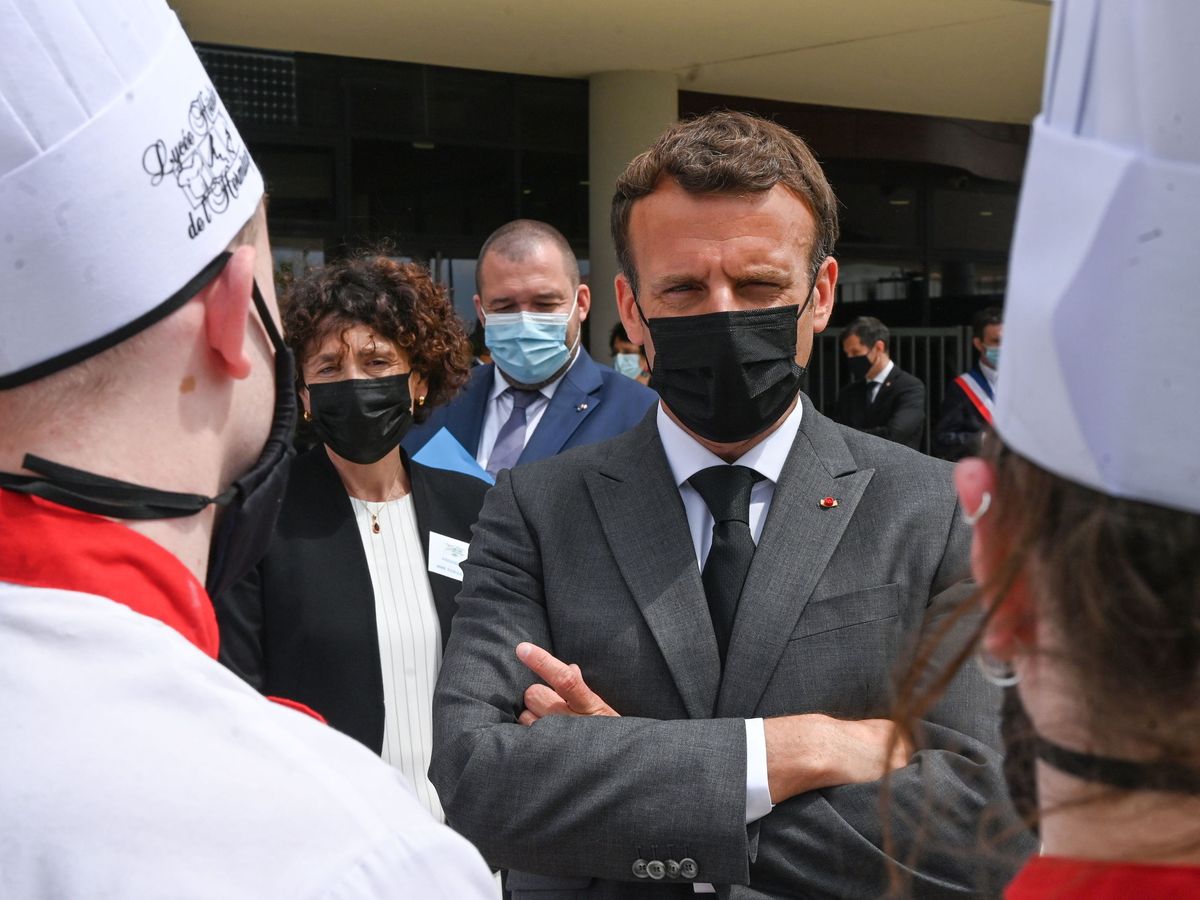 Foto: Enmanuel Macron, en escenas anteriores al incidente.