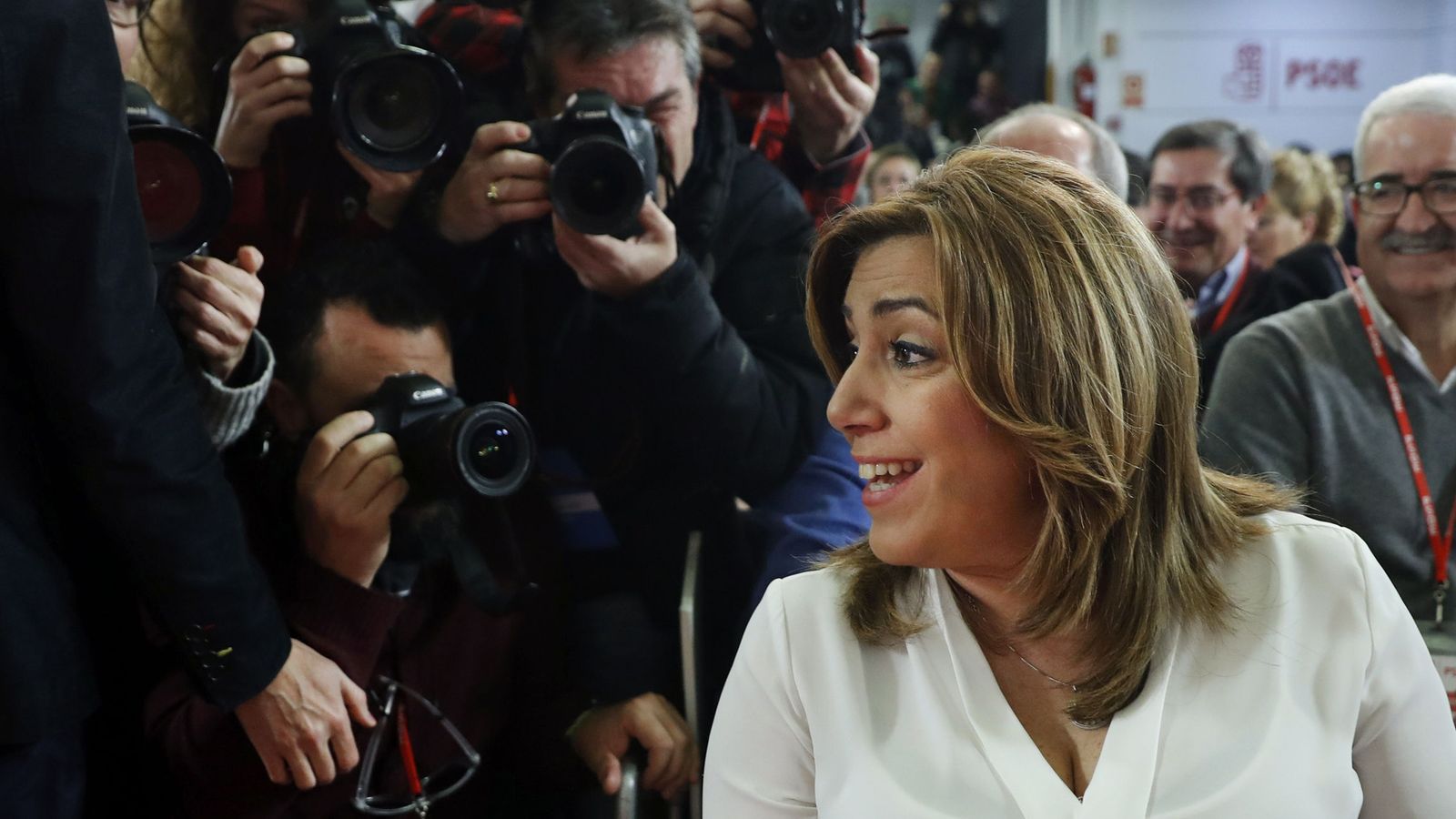 Foto: Susana Díaz, el pasado 14 de enero, durante el último comité federal del PSOE. (EFE)