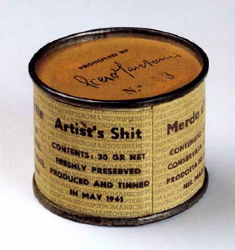 Foto: La célebre lata de conservas de Manzoni no contiene "mierda de artista" sino yeso