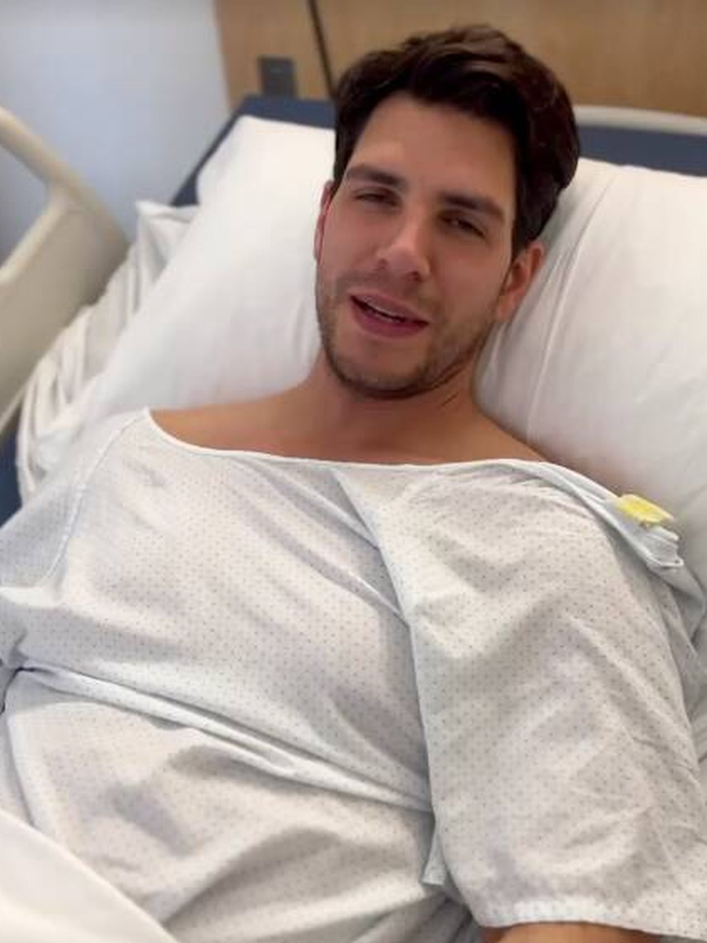  Diego Matamoros, en el hospital. (Instagram/@diegomatflo)