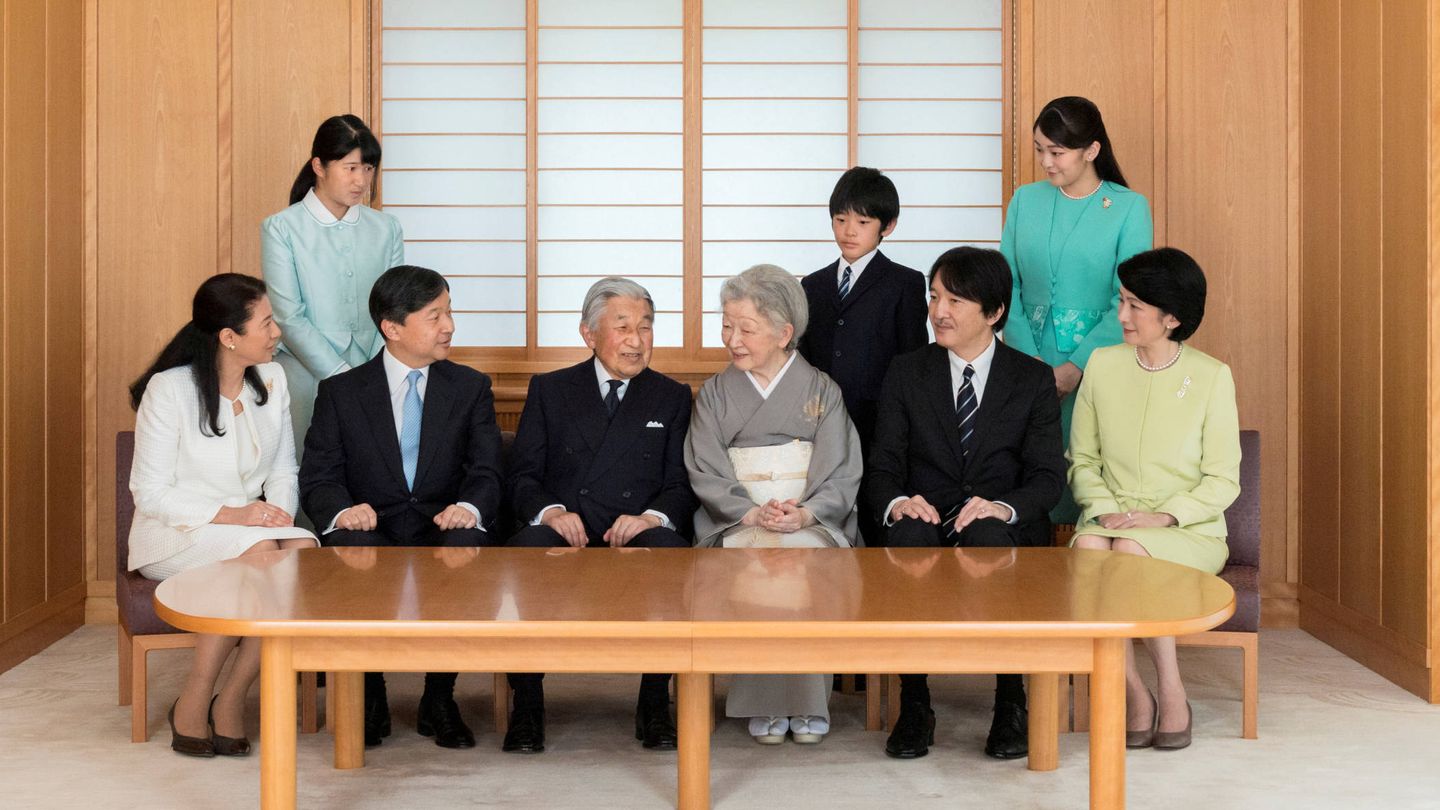 La familia imperial de Japón. (Reuters)