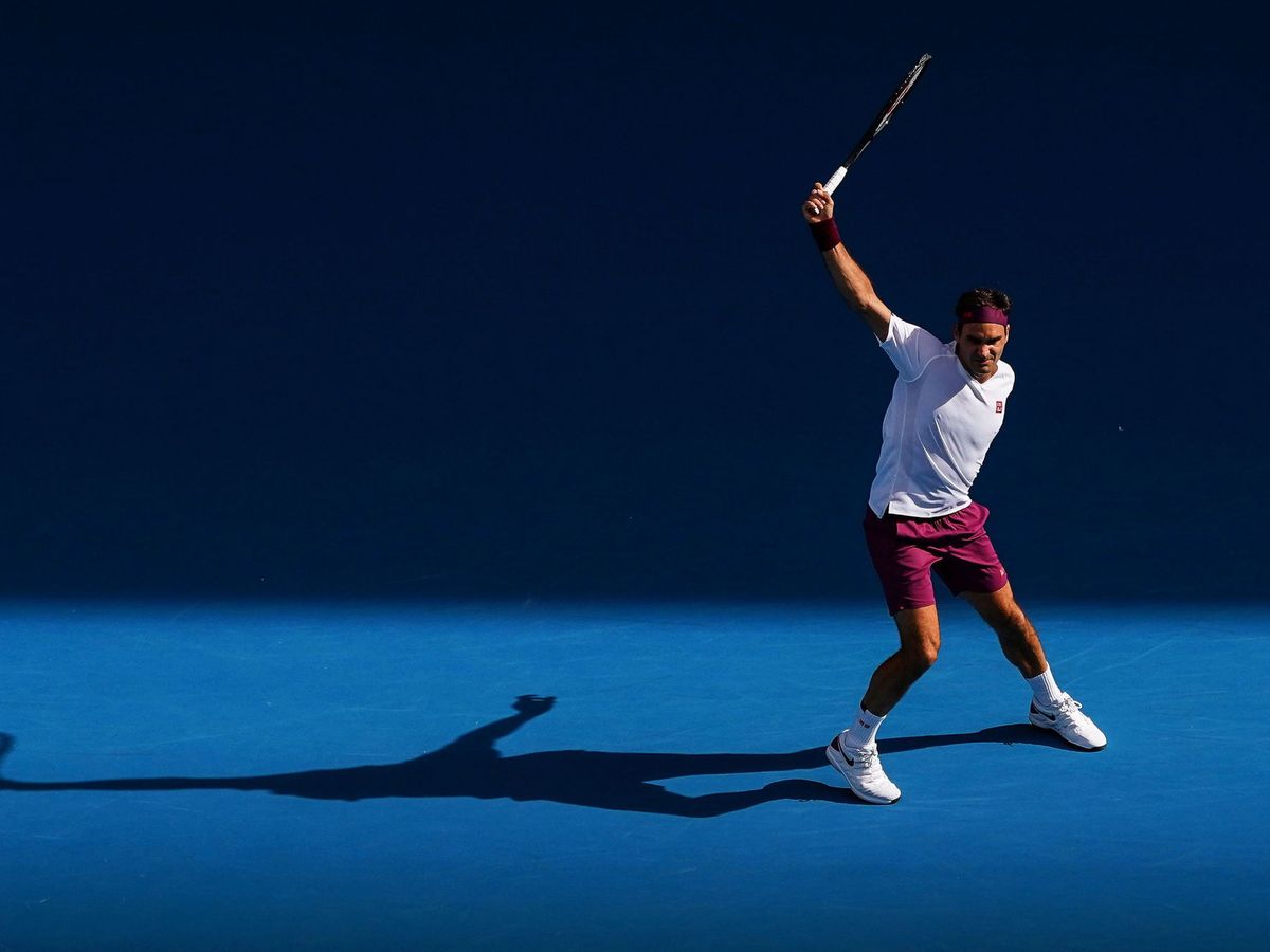 Foto: Roger Federer en acción en Melbourne Park. (EFE)