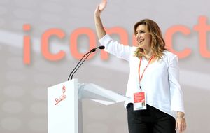 Susana Díaz defiende la unidad de España y lanza el guante al PSC