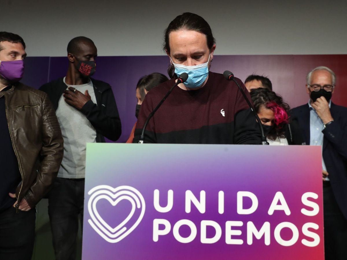 Foto: Pablo Iglesias comparece ante los medios. (EFE)