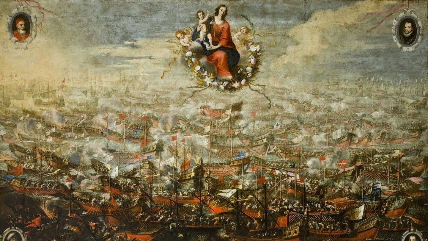 La Batalla de Lepanto, por Juan de Toledo y Mateo Gilarte. (Wikipedia)
